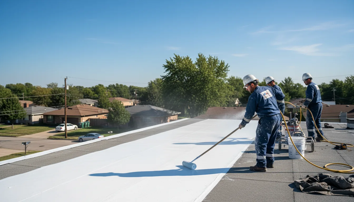 Commercial roof coating in Gideon, MO near me